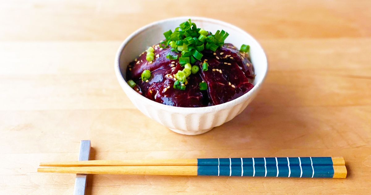 【調理法】くじらの漬け丼 〜赤肉のとろける食感がたまらない〜